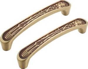 Chitra Brush Golden Copper Finish 10 Inch Ganesh JI Main Door Pull ...