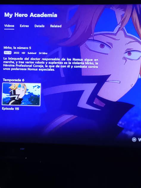 I need help, everything in the title and description of MHA season 6 is ...