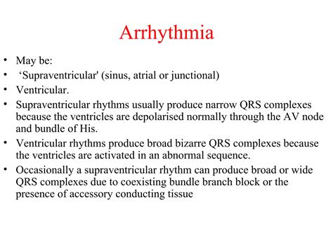 Cardiac Dysrhythmias. | PPT