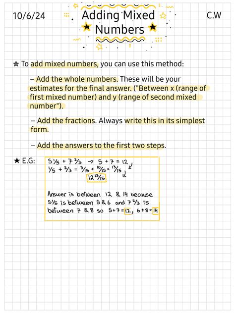 Image result for Adding Whole Numbers and Mixed Numbers