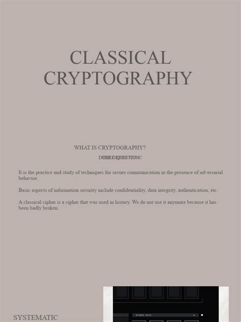 Image result for Classical Cipher