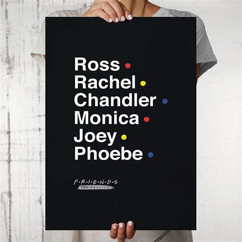Friends: The Reunion - All Characters List (B) Poster – Epic Stuff