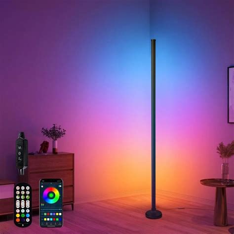 ASHREE Smart RGB LED Floor Lamp | 16 Million Colors & 68+ Scenes | App ...
