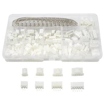 WGCD 440 PCS 20 Sets 2.54mm JST-XHP 2 3 4 5 Pin Housing and Female Pin ...