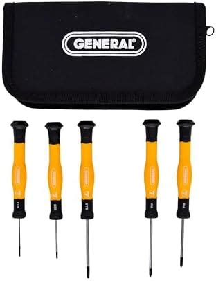 General Tools ESD5 5 Piece Precision Screwdriver Set with Insulated ...