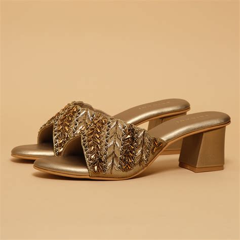 Tvisha Embroidered Heels For Women
