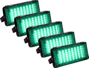 SMART 50watt Brick Flood light Green Pack of 5 Flood Light Outdoor Lamp ...