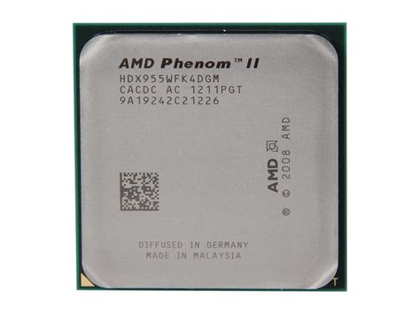 AMD Phenom II X4 955 Desktop CPU Processor 3.2GHz 6MB Socket AM2+/AM3 ...