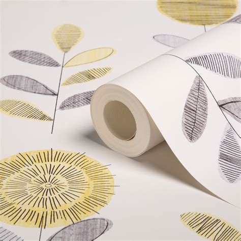 Living Room Yellow And Grey Wallpaper B Q - Best Photo Source - duwikw