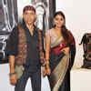 Artistic duo Gautam Patole and Rupali Madan during the former's art ...