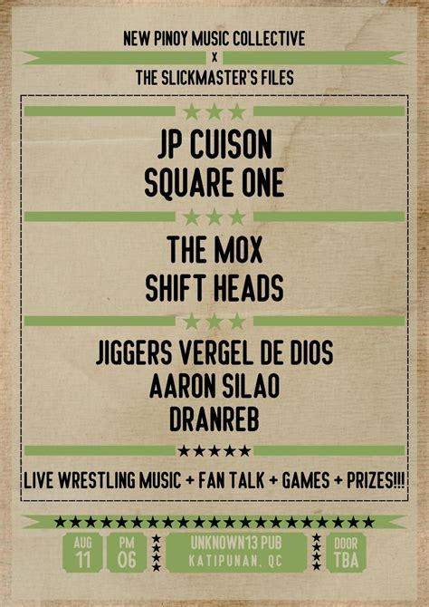 TSF x NPMC: Buena Mano-A-Mano, Unknown13 Pub, Marikina, 11 August to 12 ...