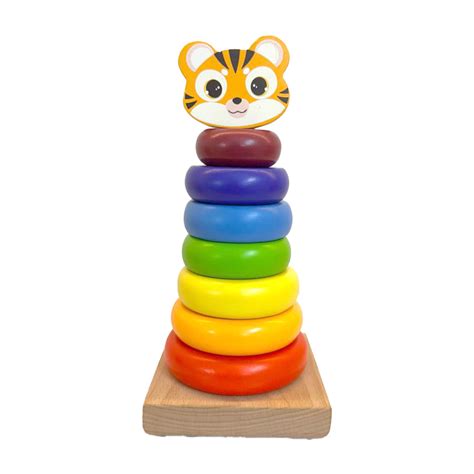 Crucial Minds Stacking Ring With Tiger – Crucial Minds Toy