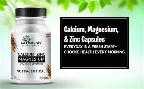 La Nature's We Care Your Health Omega 3 Fish Oil With Calcium Magnesium ...