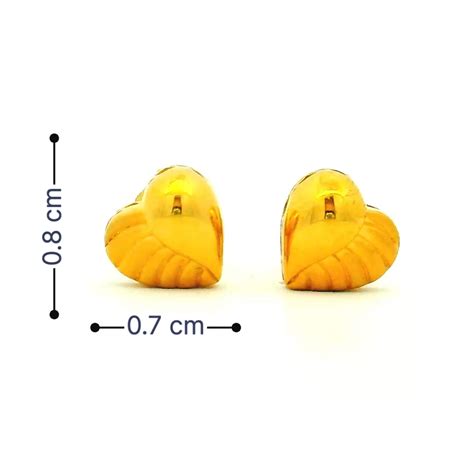 Cupid Charm 18K Gold Earrings for Kids – WHP Jewellers