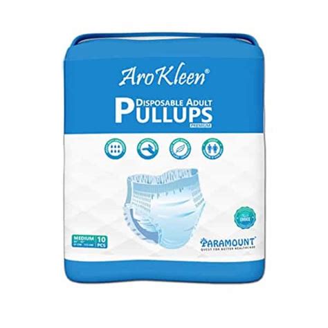 Buy AROKLEEN ADULT DIAPER PULL-UPS LARGE (WAIST SIZE: 75 CM-140 CM) 10 ...