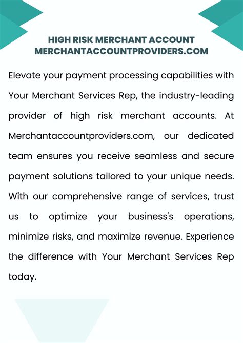 PPT - High Risk Merchant Account Merchantaccountproviders.com - YMSR ...