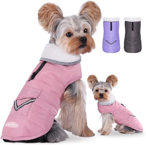 Dog Winter Coats with Fleece Vest, Waterproof Warm Dog Snow