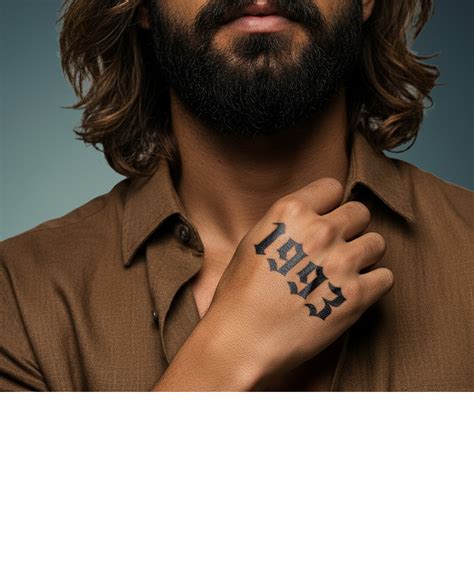 Custom Number Tattoo – INKHUB