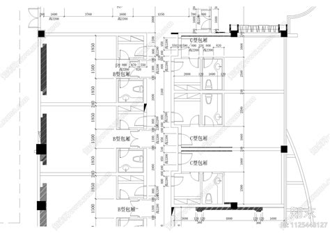 1000平米中餐厅平面竣工图施工图下载【ID:1125448127】_知末案例馆