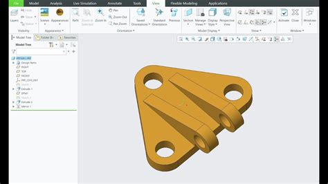 Creo CAD Tutorial 的图像结果
