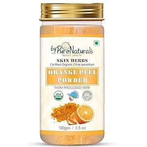 byPureNaturals 100% Natural Herbal Organic Orange Peel Powder| Citrus ...