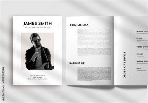 Image result for How to Make a Funeral Program