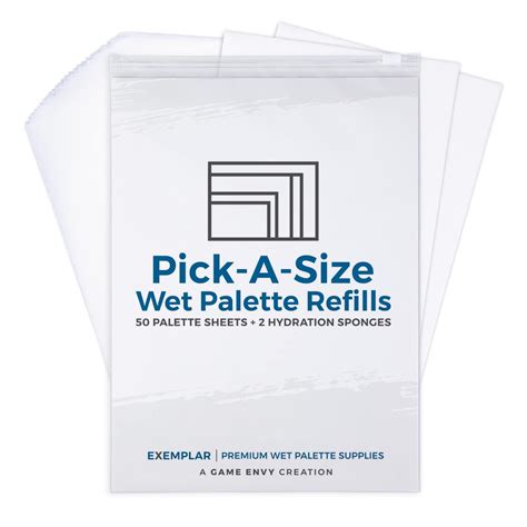 Pick-A-Size Wet Palette Refills - Premium Upgrade Sized for Army ...