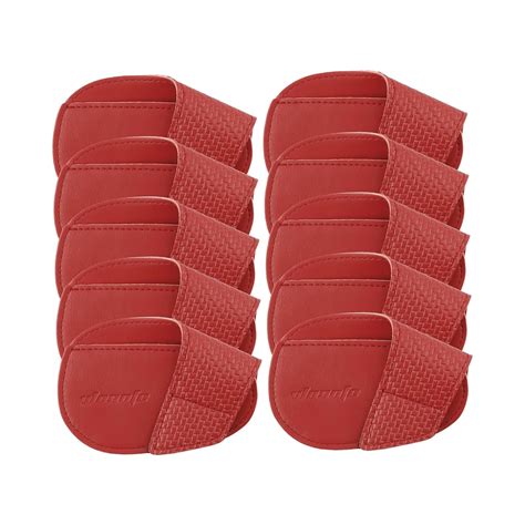 UJEAVETTE 10x Golf Club Headcovers PU Leather Golfer Gift Durable Golf ...
