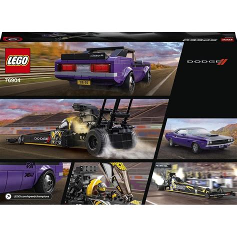 Buy LEGO Speed Champions Mopar Dodge SRT Top Fuel Dragster & 1970 Dodge ...