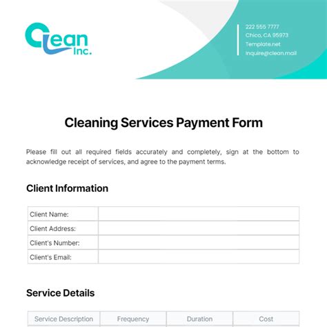Image result for Free Cleanning Forms Templets