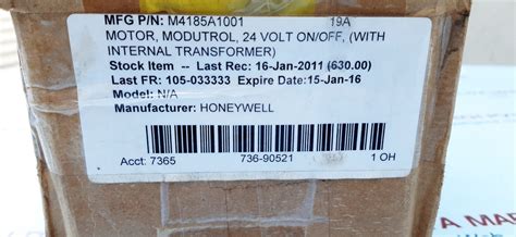 Honeywell m4185a1001 modutrol motor – Aeliya Marine Tech