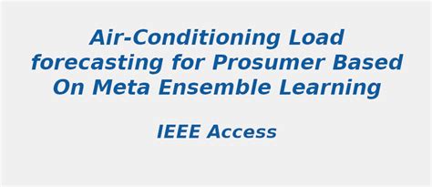 Trending Research Topic in Air-Conditioning Load Forecasting for ...
