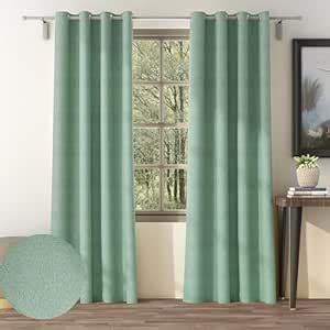 Buy Casableu Long Blackout Curtain Set of 3, Sunblock Texture Blackout ...
