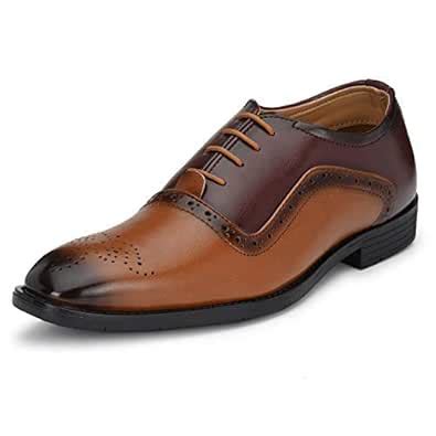 Buy Prolific Men Tan Formal Lace Up Shoe (9, Tan) at Amazon.in