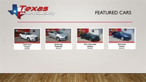 PPT - used cars el paso Texas Motor Speciality PowerPoint Presentation - ID:7967777