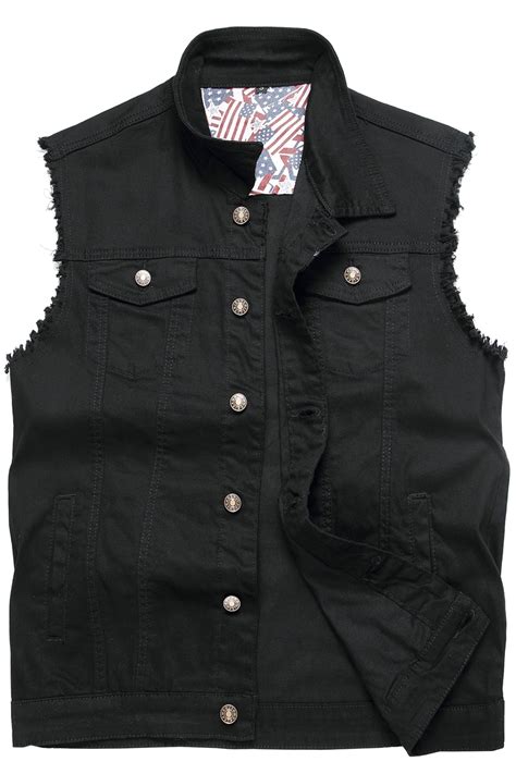 Ginsiom Mens Retro Denim Vest Sleeveless Slim Fit Ripped Distressed ...