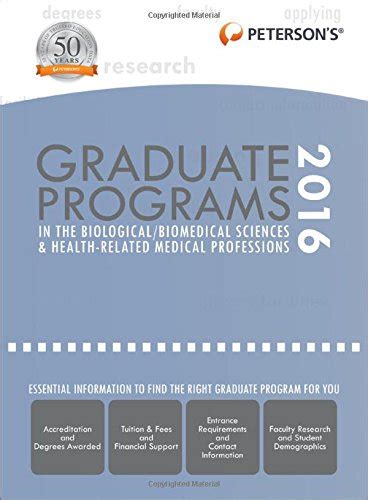 Buy Graduate Programs in the Biological/Biomedical Sciences & Health ...