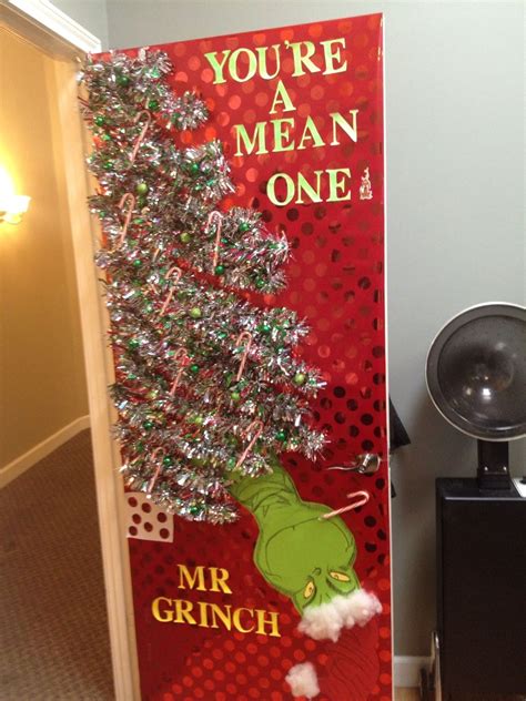 Christmas Door Decorations Grinch at Laura Granados blog