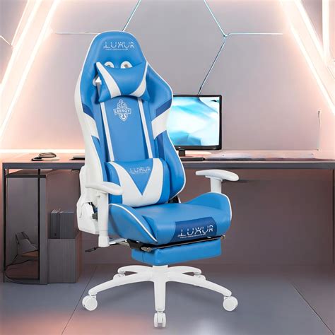 Dr Luxur® Leeroy Ergonomic Gaming Chair for Office Work at Home with ...