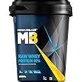 MuscleBlaze Raw Whey Protein Concentrate 80% (Unflavoured, 4kg) | Light ...