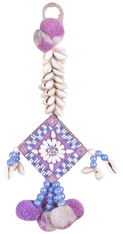Anil Handicraft Bedded Door Hanging (29 cm x 17 cm x 10 cm, Purple ...