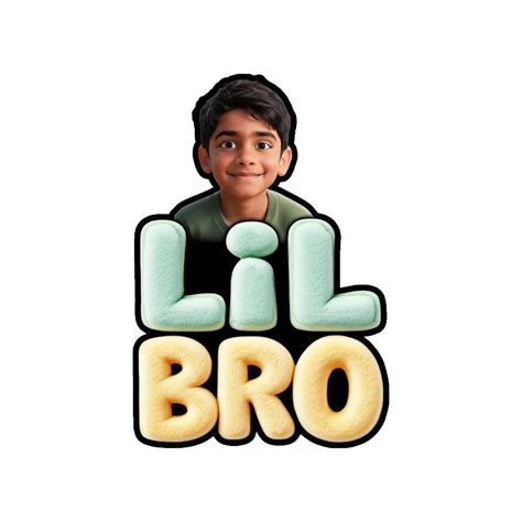 Lil Bro Personalized Fridge Magnet | New Baby & Sibling Gift | Minetoon