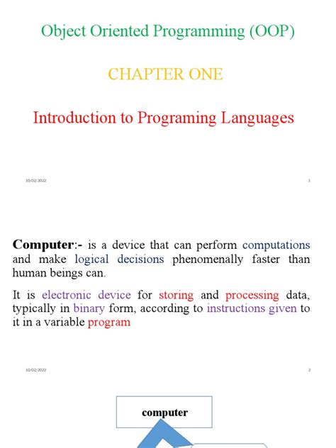 Image result for Object-Oriented Programming Java Chapter One Notes or PDF