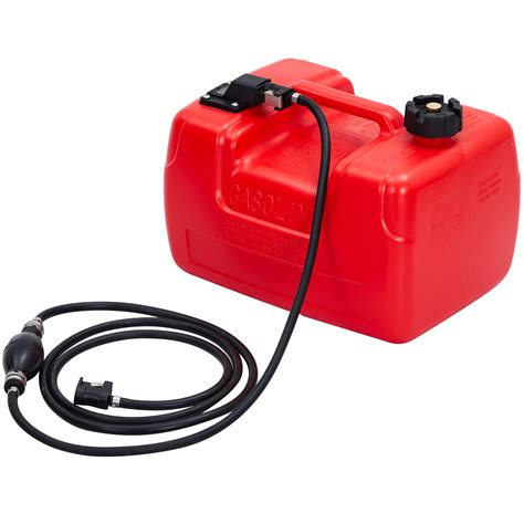Marine Fuel Tank, 3-Gallon Outboard Marine Portable Fuel Tank with Fuel ...