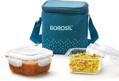 Flipkart.com | BOROSIL Teal Vertical 2 Containers Lunch Box