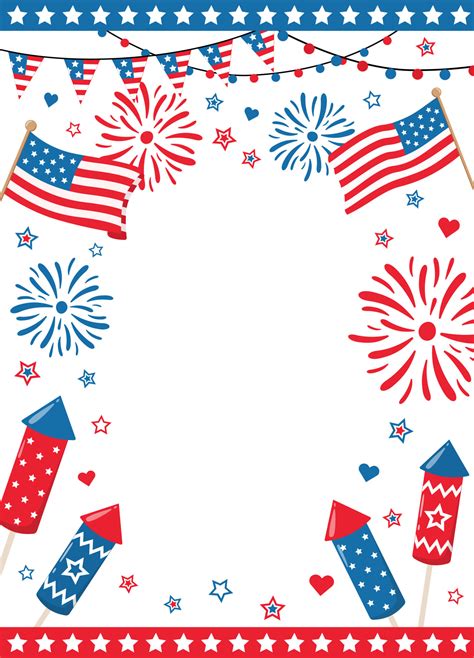 4th Of July Clip Art Borders