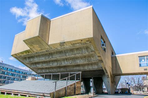 Begrisch Hall by Marcel Breuer. Built in 1961 in Brutalist splendor and ...