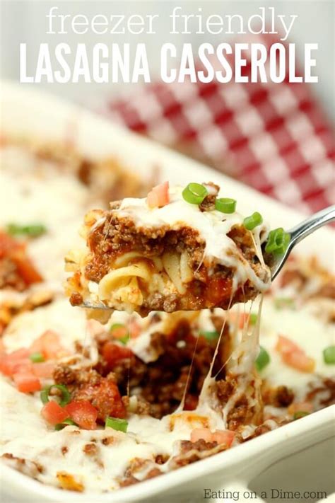 EASY Lasagna Casserole Recipe   Lasagna Style Pasta Bake