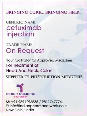 Cetuximab Injection Cost-Price In India