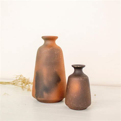 Terracotta Miniature Pots | Miniature Combo of Vase and Incense Holder ...